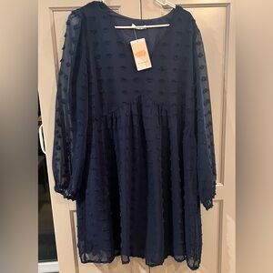 Chic Navy Blue Dress